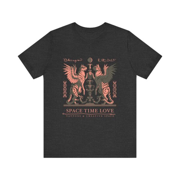 Feline Guard of the Pine Cone" 2025 Space Time Love T-shirt by An Aquarian Realm - Image 9