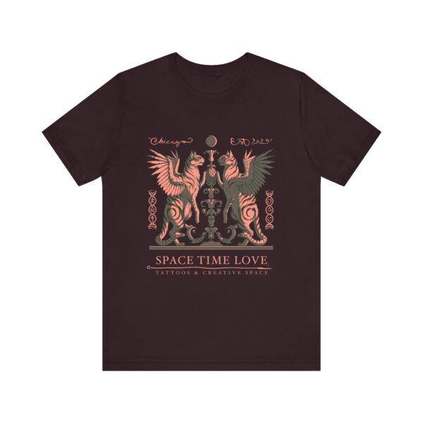 Feline Guard of the Pine Cone" 2025 Space Time Love T-shirt by An Aquarian Realm - Image 13